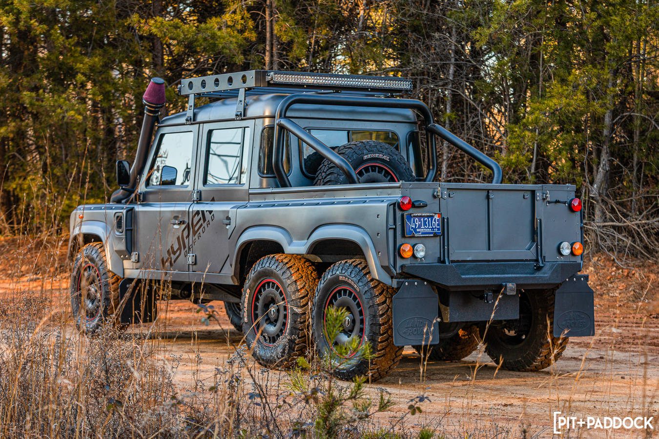 1993 Land Rover Defender 6x6 "The Flying Huntsman" by Hyper Offroad