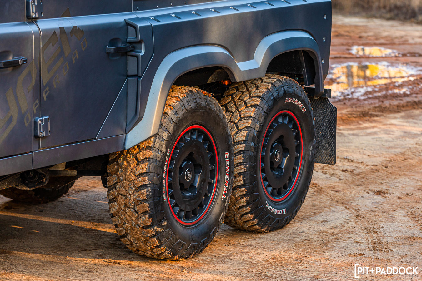 1993 Land Rover Defender 6x6 "The Flying Huntsman" by Hyper Offroad