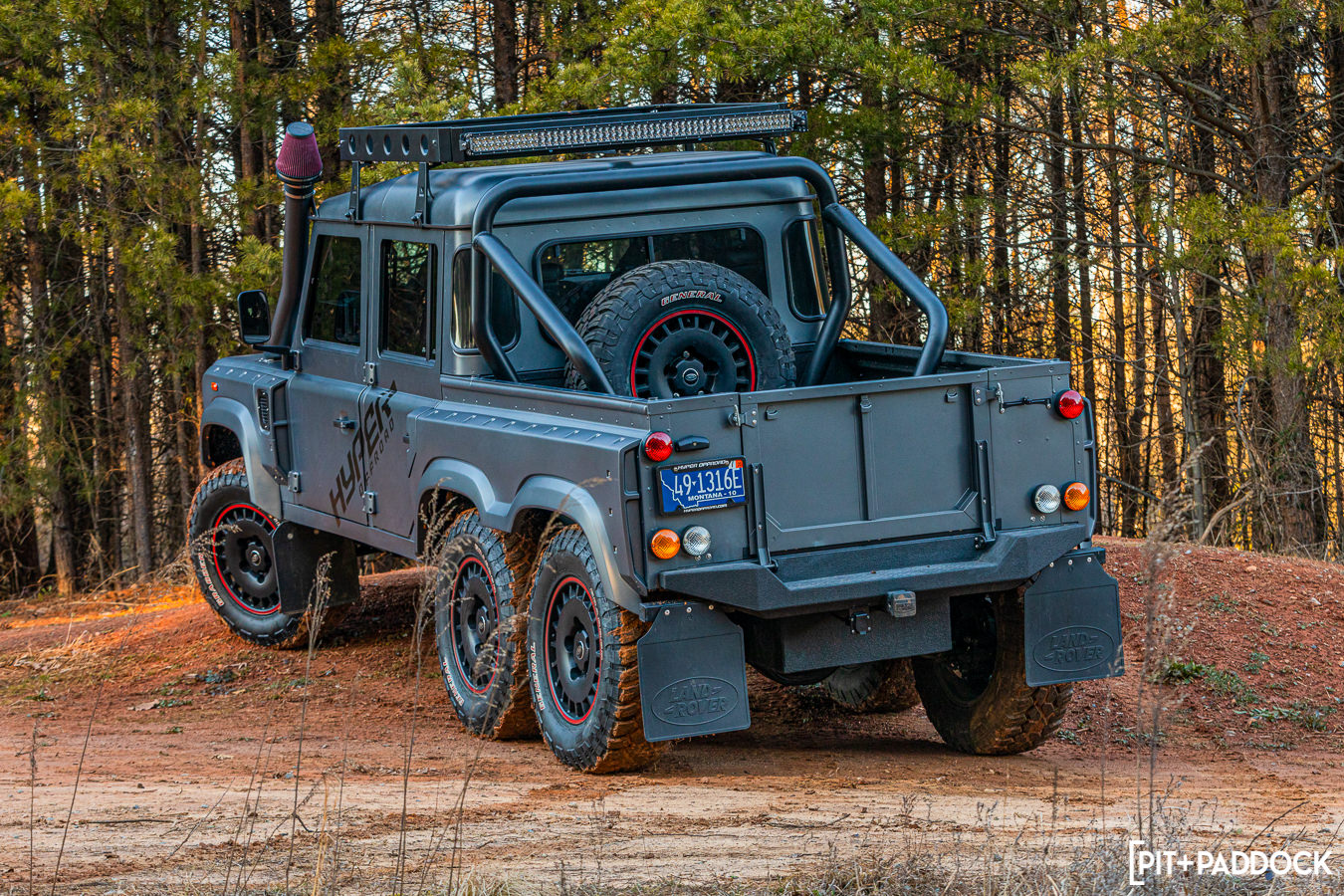 1993 Land Rover Defender 6x6 "The Flying Huntsman" by Hyper Offroad