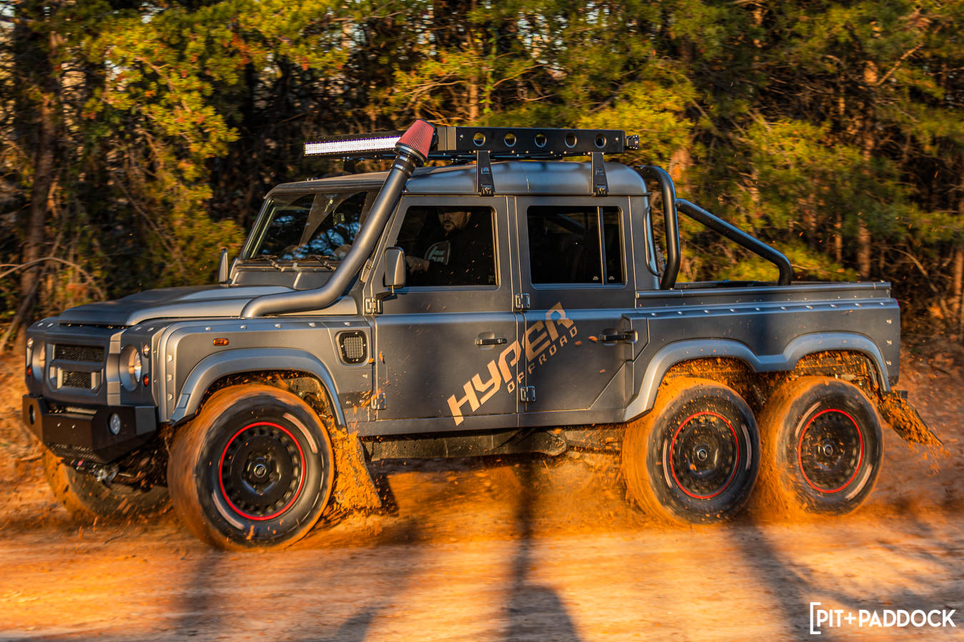 1993 Land Rover Defender 6x6 "The Flying Huntsman" by Hyper Offroad